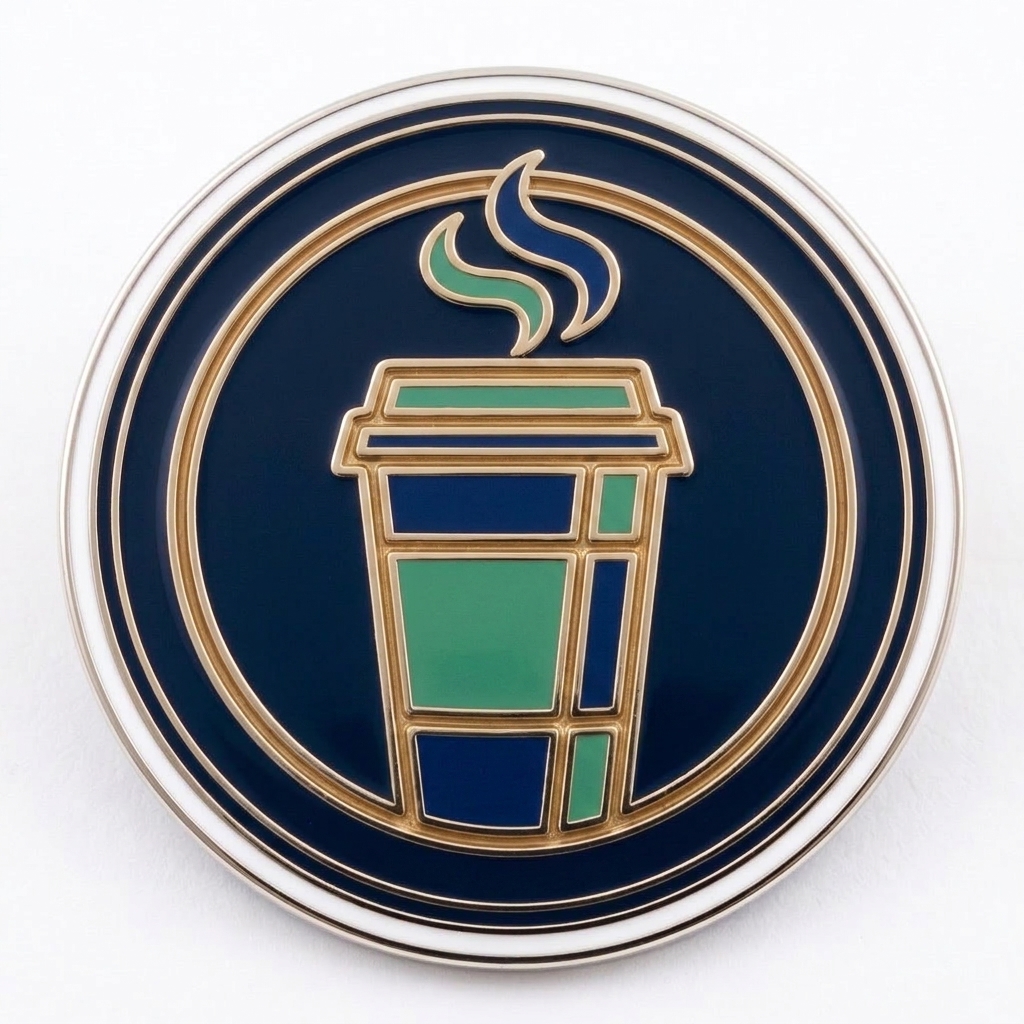 Coffee-shop loyalty badge
